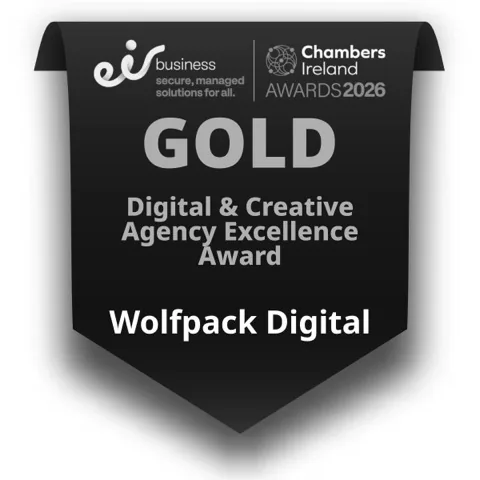 Wolfpack Digital — Gold, Digital & Creative Agency Excellence, eir business Chambers Ireland Awards 2026