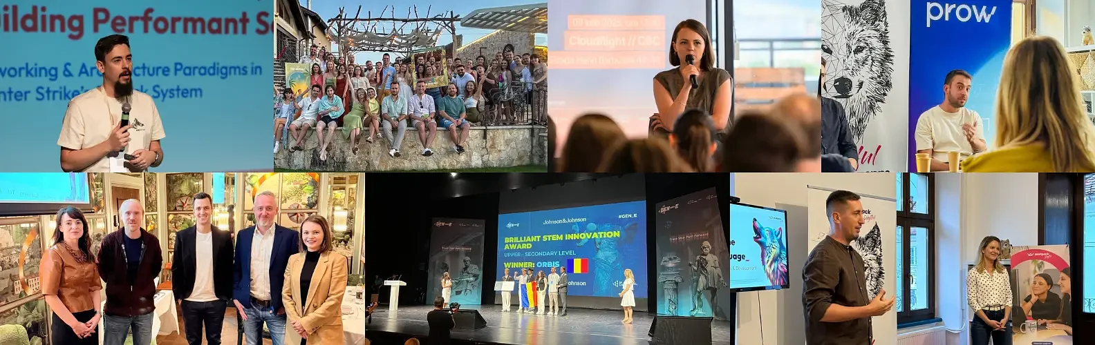 Photo collage of Wolfpack Digital's Q3 2025 highlights, including the summer party and the Orbis STEM award in Athens