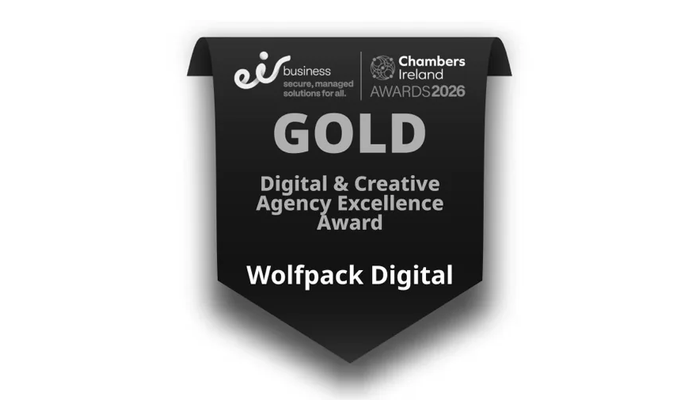 Wolfpack Digital — Gold, Digital & Creative Agency Excellence, eir business Chambers Ireland Awards 2026